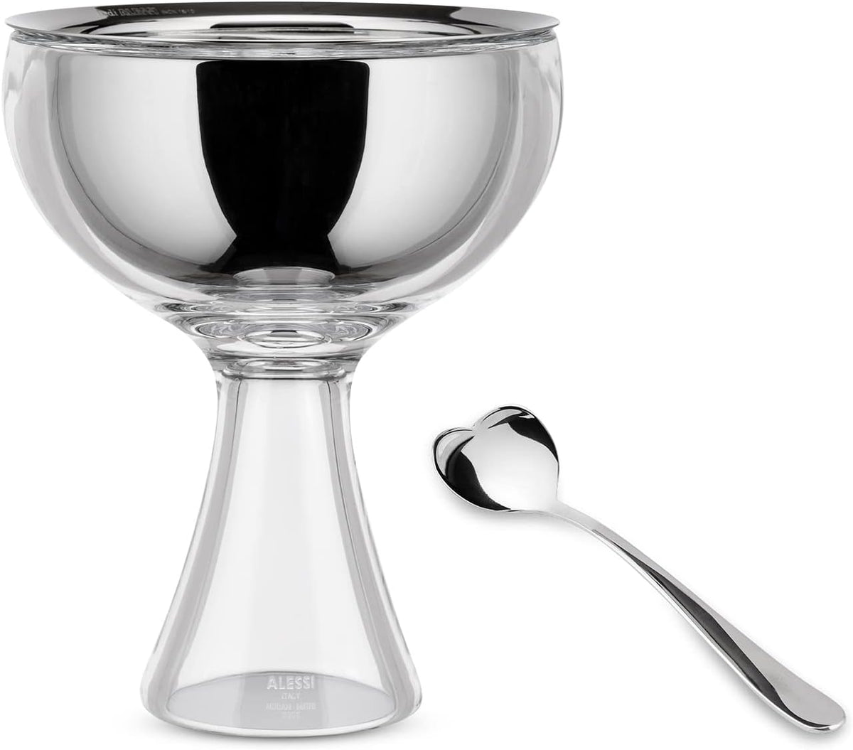 Alessi Big Love Bowl + Spoon - Ice