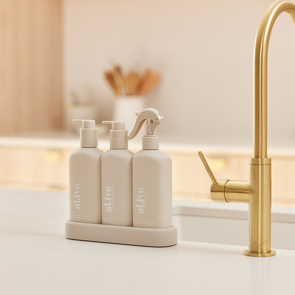 Alive Body Kitchen Trio - Lemon & Pomegranate + Watermelon & Lime (Stone)