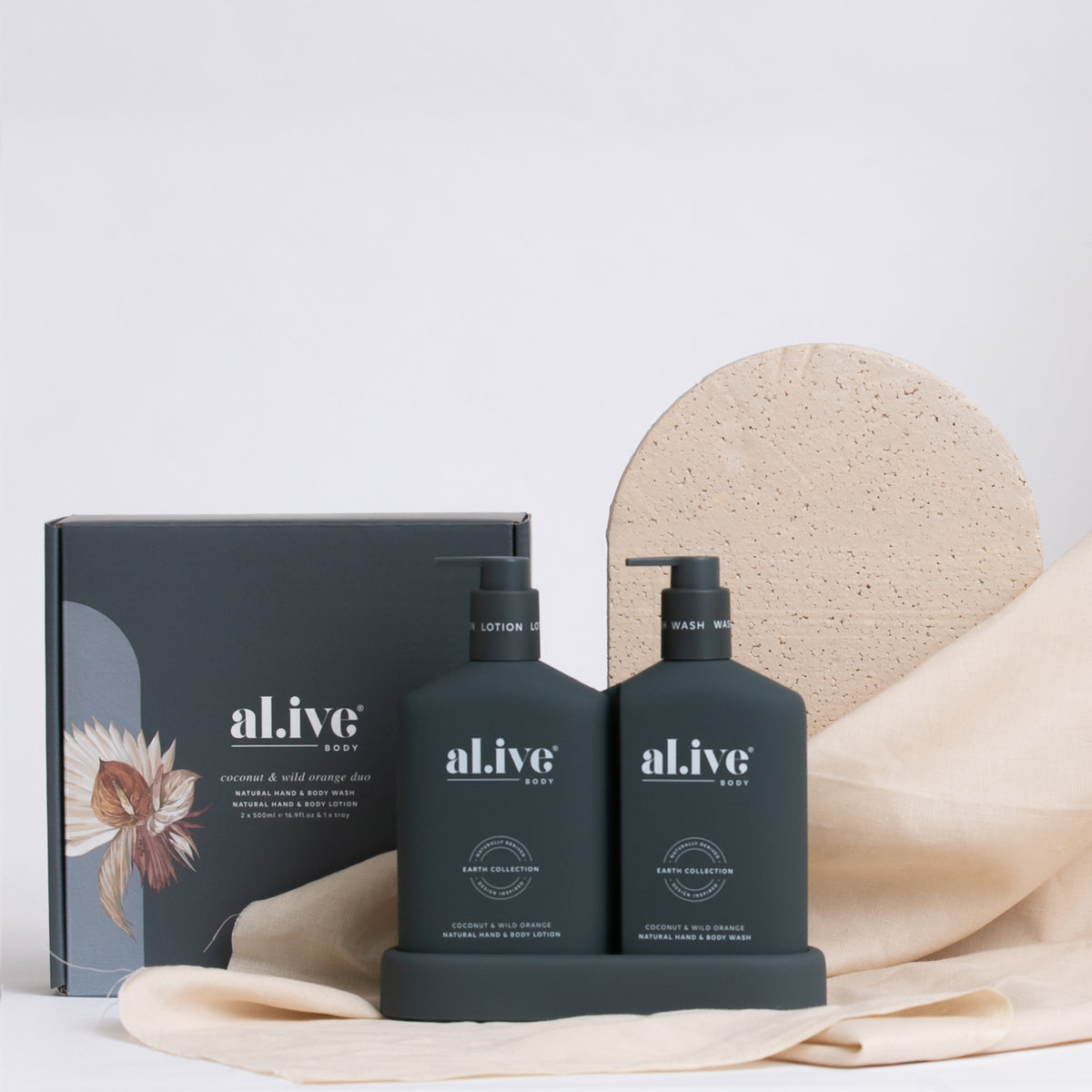 Alive Body Wash & Lotion Duo - Coconut & Wild Orange