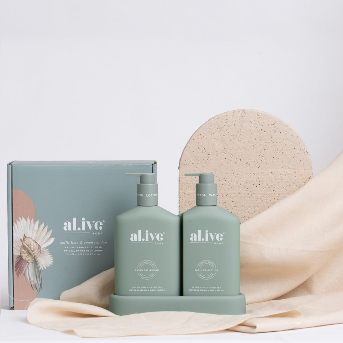 Alive Body Wash & Lotion Duo - Kaffir Lime & Green Tea