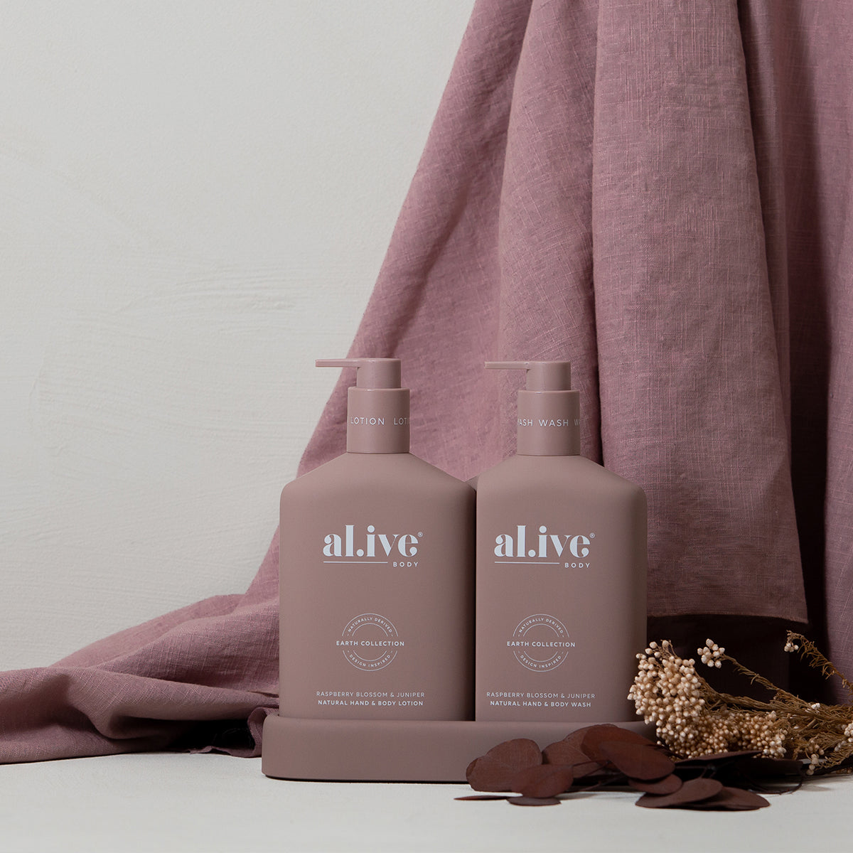 Alive Body Wash & Lotion Duo - Raspberry Blossom & Juniper