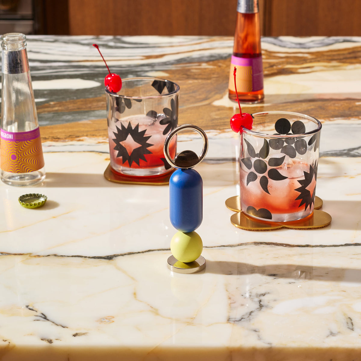 Areaware Abaco Bottle Opener - Blue Yellow