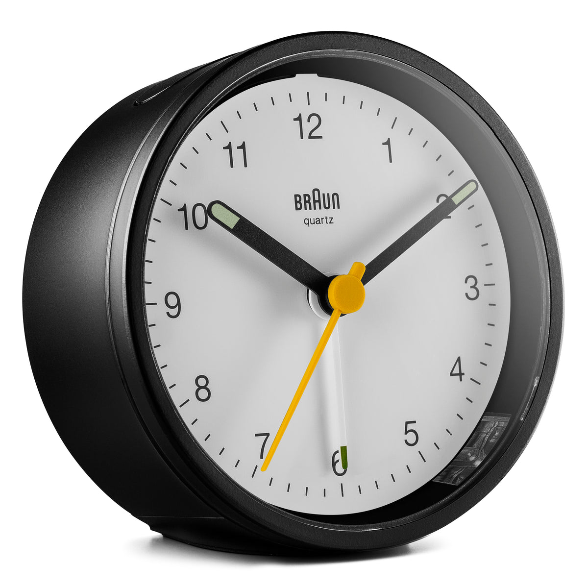 BC12 Braun Classic Analogue Alarm Clock - Black & White