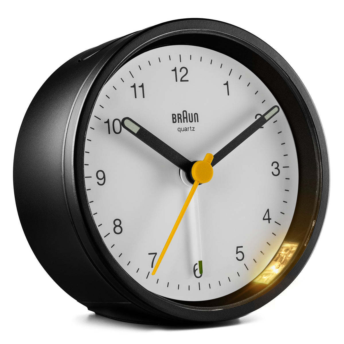 BC12 Braun Classic Analogue Alarm Clock - Black & White