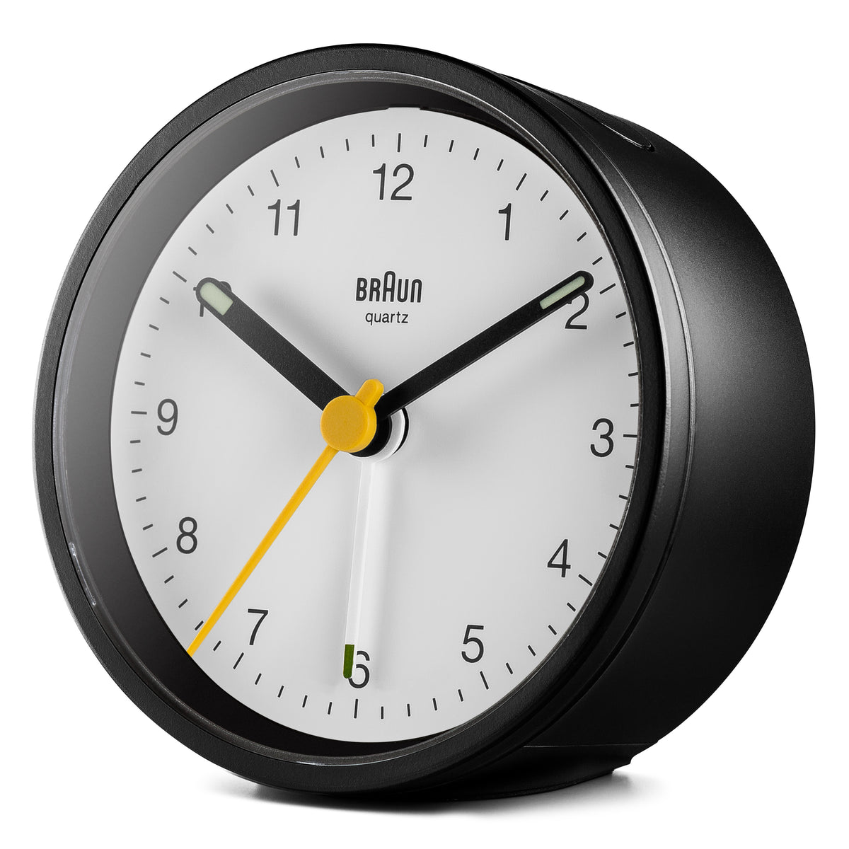 BC12 Braun Classic Analogue Alarm Clock - Black & White