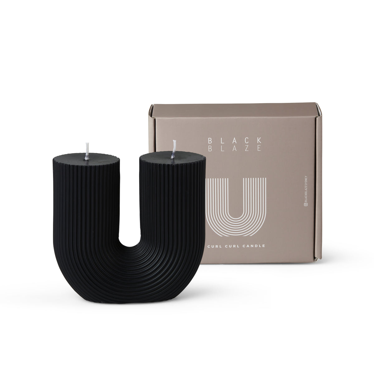 Black Blaze Curl Curl Candle - Black