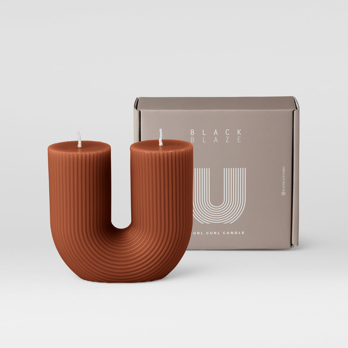 Black Blaze Curl Curl Candle - Caramel