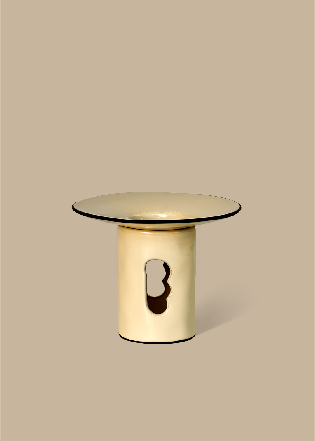 Black Blaze Lumiere Oil Burner - Ivory