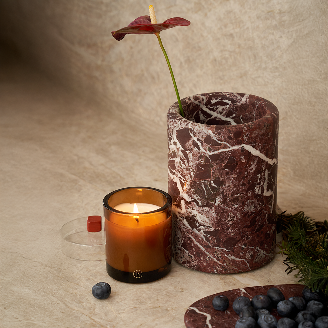Black Blaze Oasis Wine & Champagne Marble Cooler - Rosso Levanto