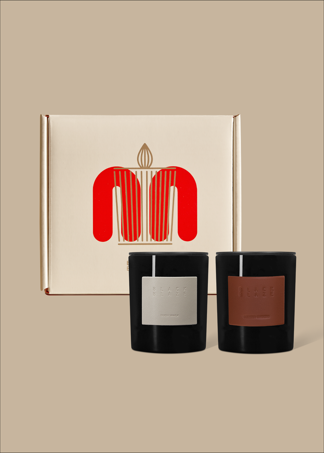 Black Blaze Warm Glow Set - Bush Walk/Vetiver & Fig