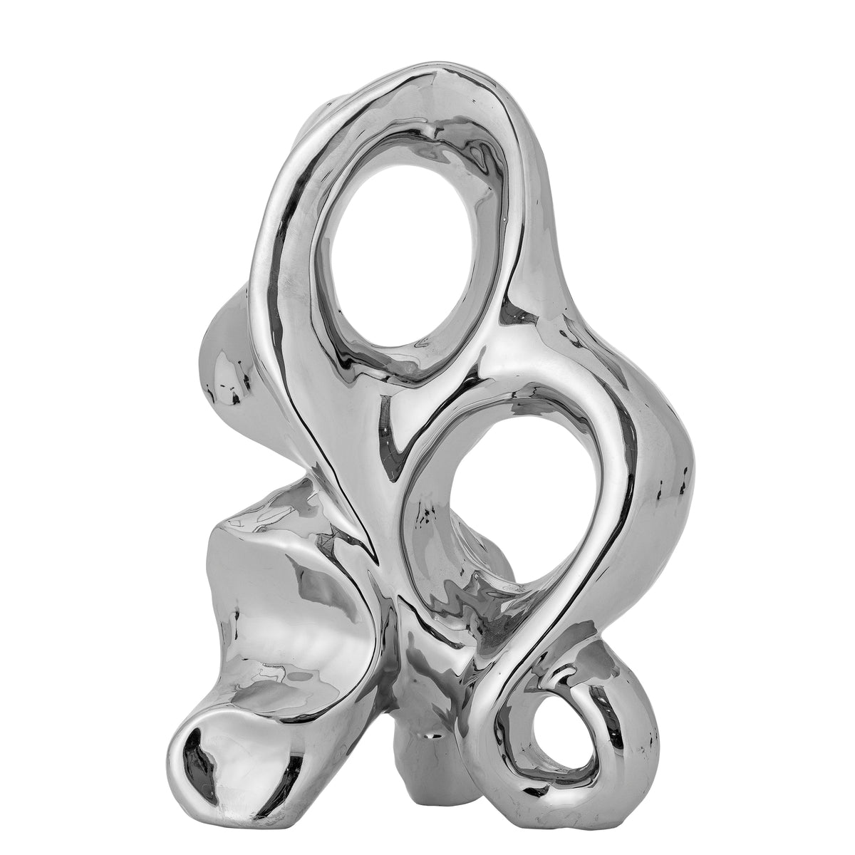 Bloomingville Vinini Silver Stoneware Deco