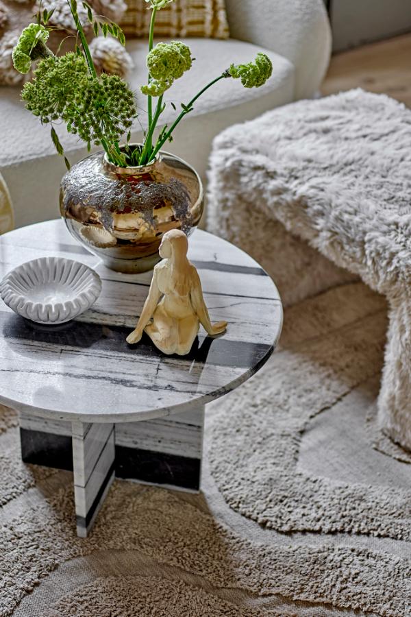 Bloomingville Harmonia White Marble Bowl