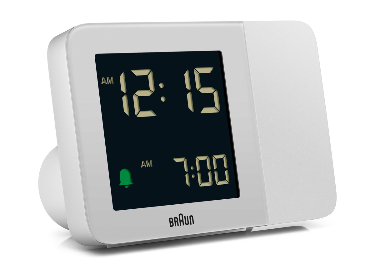 Braun BC15W Digital Projection Alarm Clock - White