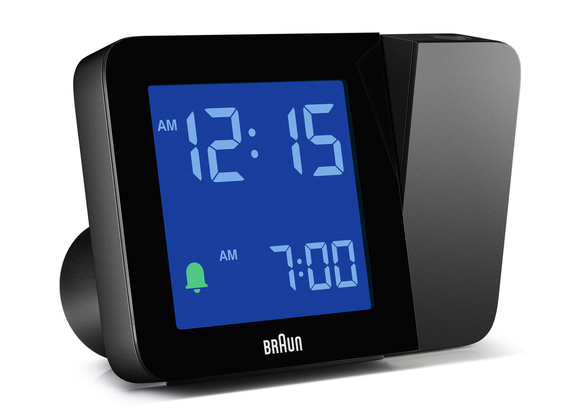 Braun BC15B Digital Projection Alarm Clock - Black