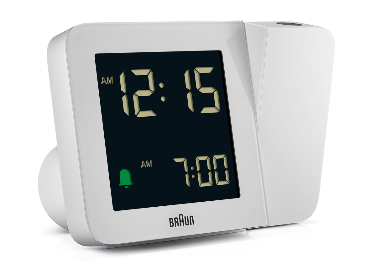 Braun BC15W Digital Projection Alarm Clock - White