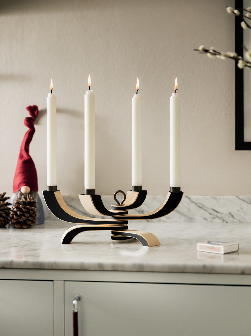Design House Stockholm Nordic Light Candle Holder 4 - Black
