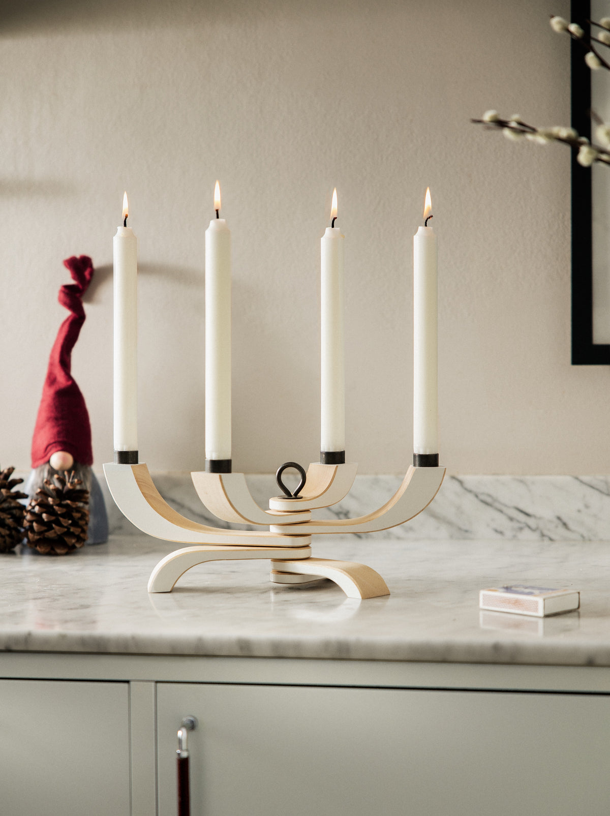 Design House Stockholm Nordic Light Candle Holder 4 - White