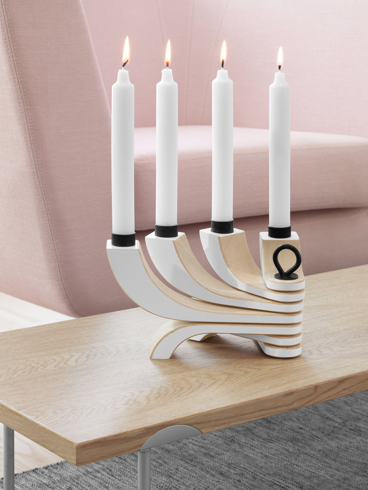 Design House Stockholm Nordic Light Candle Holder 4 - White