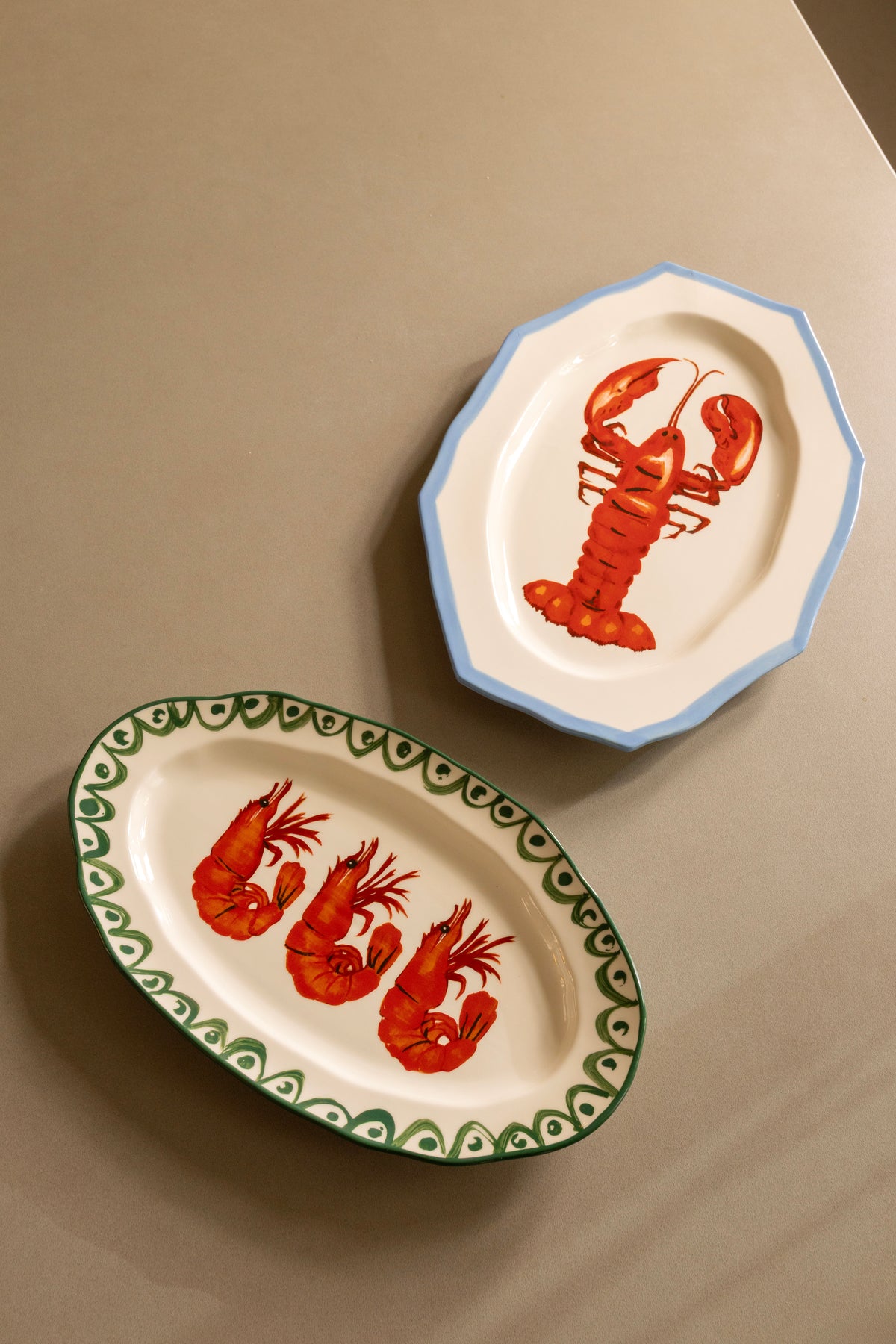 &Klevering Shrimp Serving Platter