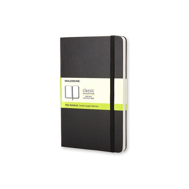 Moleskine Classic Large Hard Cover Ruled Notebook - Black