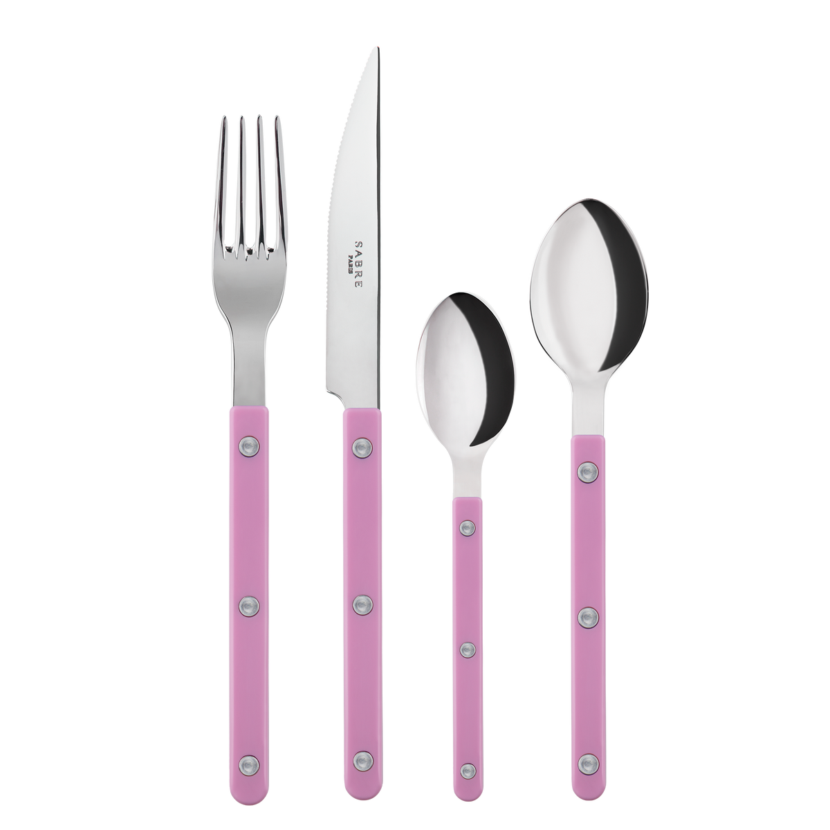 Sabre Paris Bistrot 4 Pieces Cutlery Sets - Pink