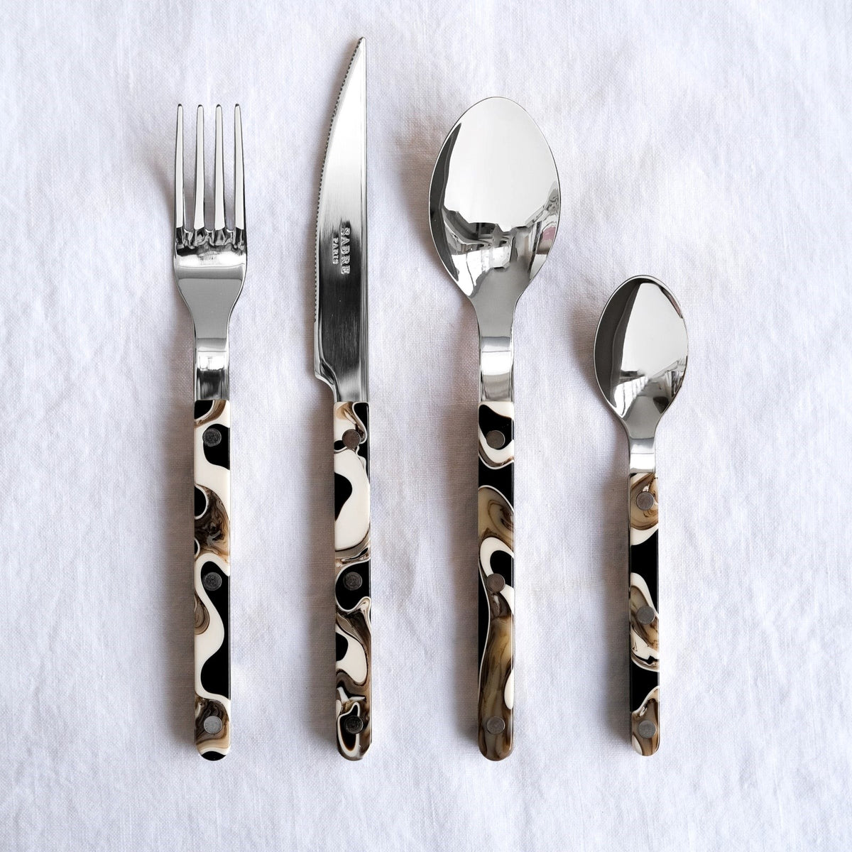 Sabre Paris Bistrot 4 Pieces Cutlery Sets - Dune Black