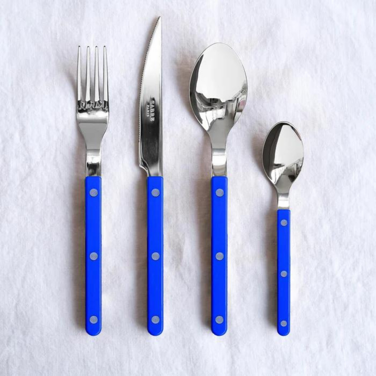 Sabre Paris Bistrot 4 Pieces Cutlery Sets - Lapis Blue