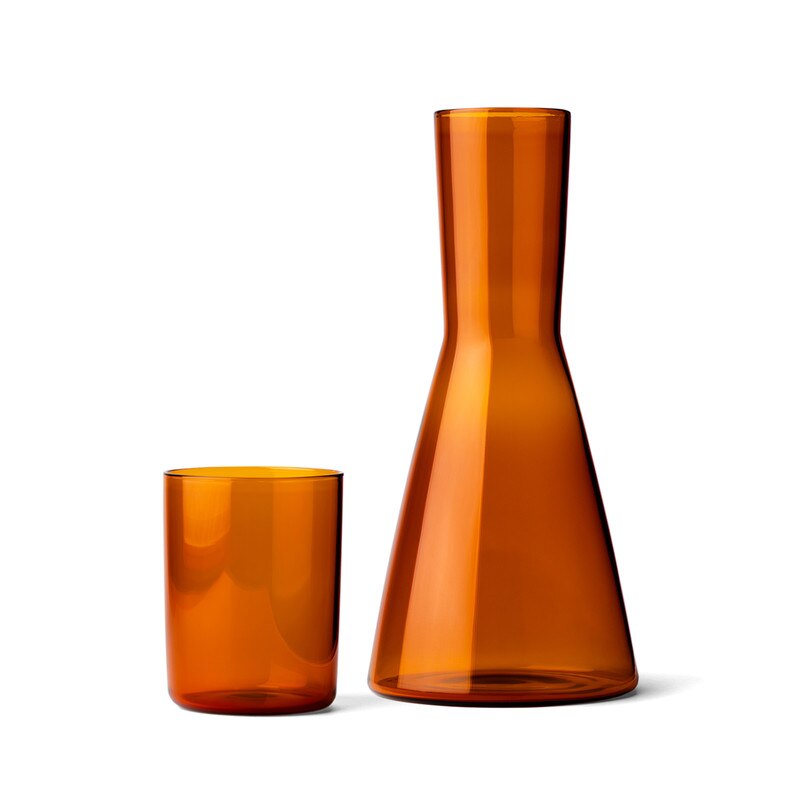 Studio Milligram Carafe & Cup Gift Set - Amber