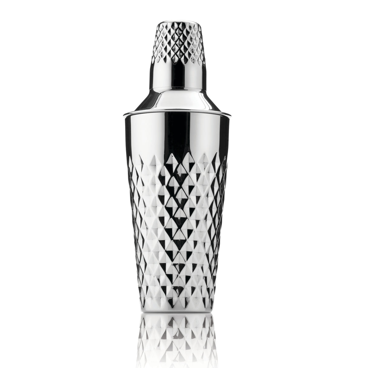 Viski Stainless Steel Faceted Cocktail Shaker