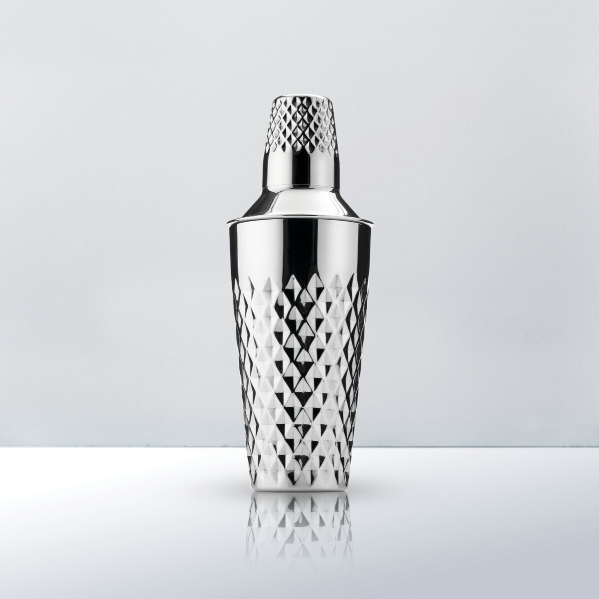 Viski Stainless Steel Faceted Cocktail Shaker