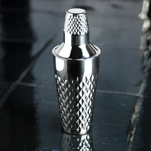 Viski Stainless Steel Faceted Cocktail Shaker