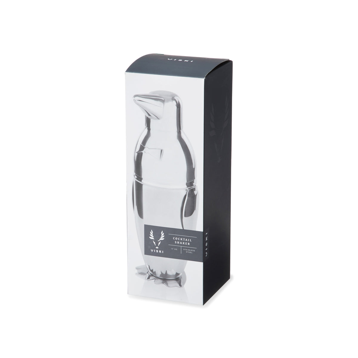 Viski Stainless Steel Penguin Cocktail Shaker