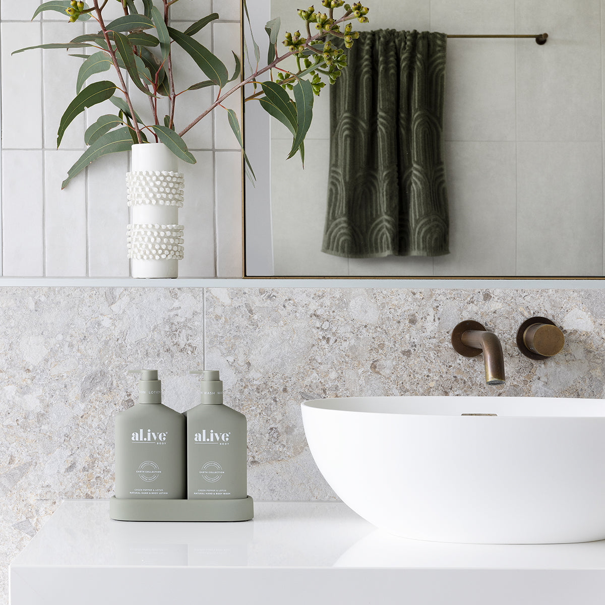 Alive Body Wash & Lotion Duo - Green Pepper & Lotus