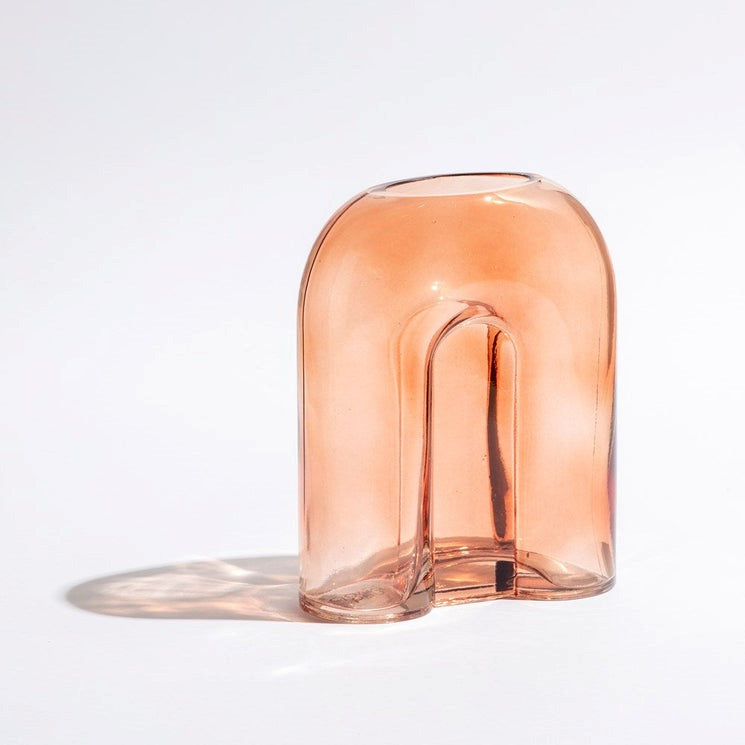 Ben David By Kas Arch Medium Vase - Rust