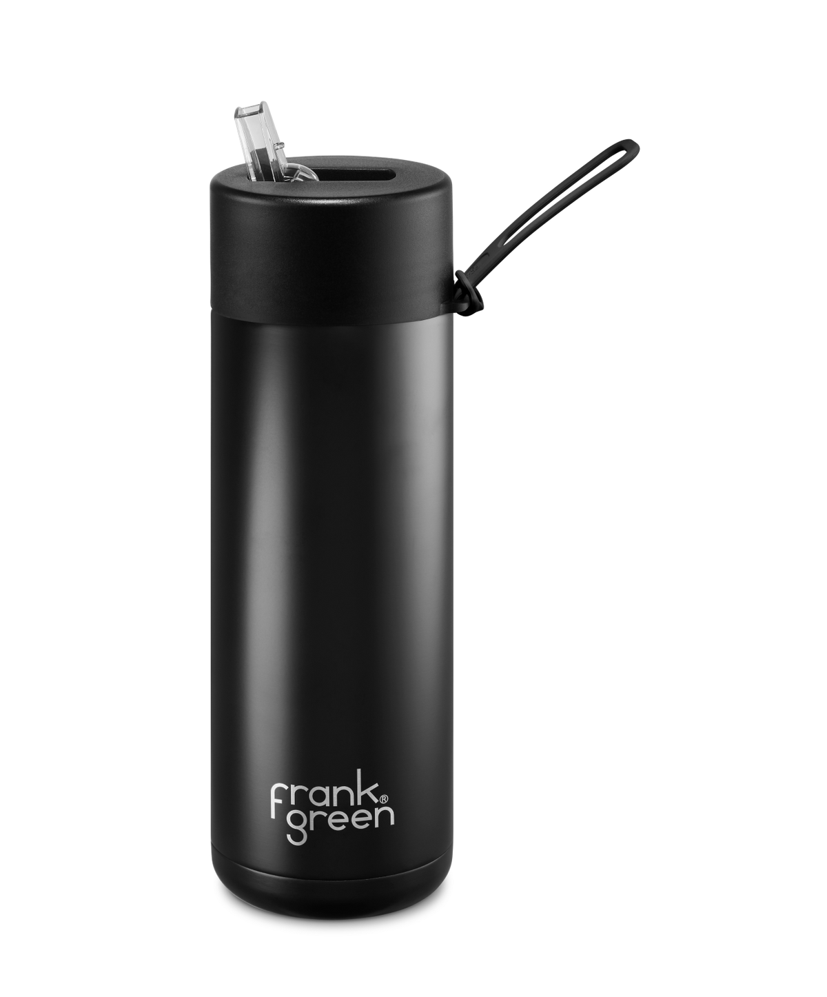 Frank Green Ceramic Reusable Bottle With Straw Lid 20oz - Midnight