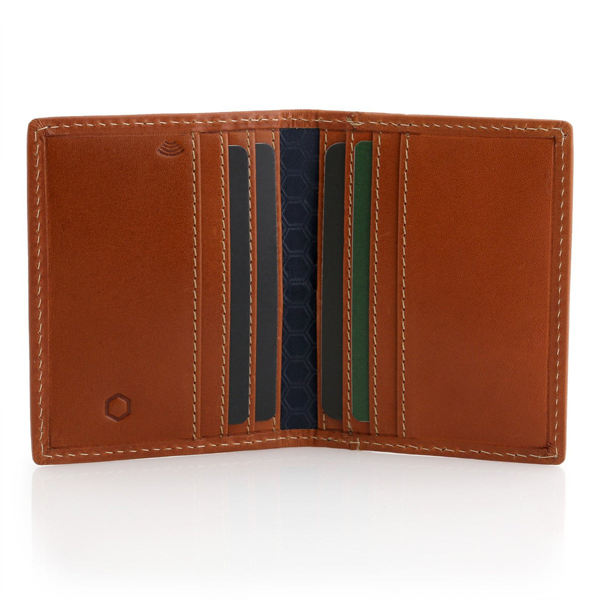 Jekyll and Hide Roma Slim Bifold Card Holder - Tan