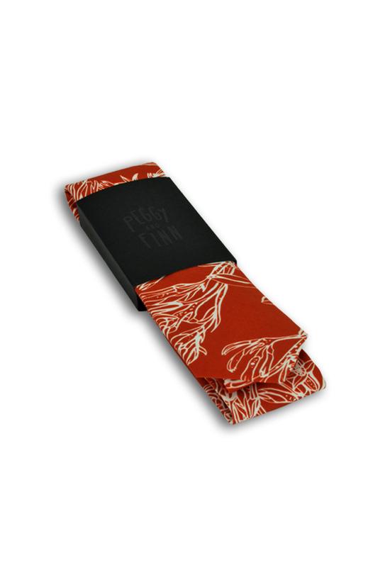 PEGGY AND FINN Cotton Tie - Kangaroo Paw Burnt Orange