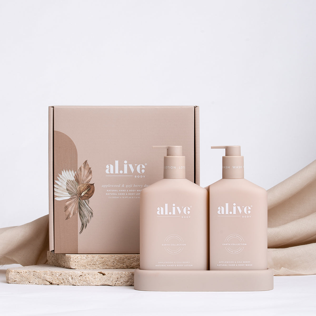 Alive Body Wash & Lotion Duo - Applewood & Goji Berry