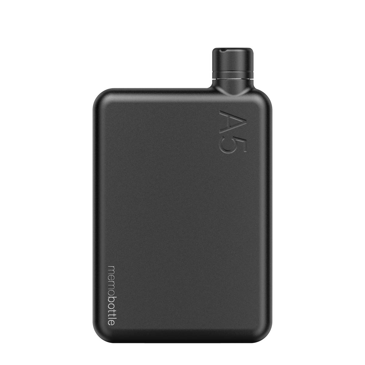 A5 Stainless Steel memobottle - Black