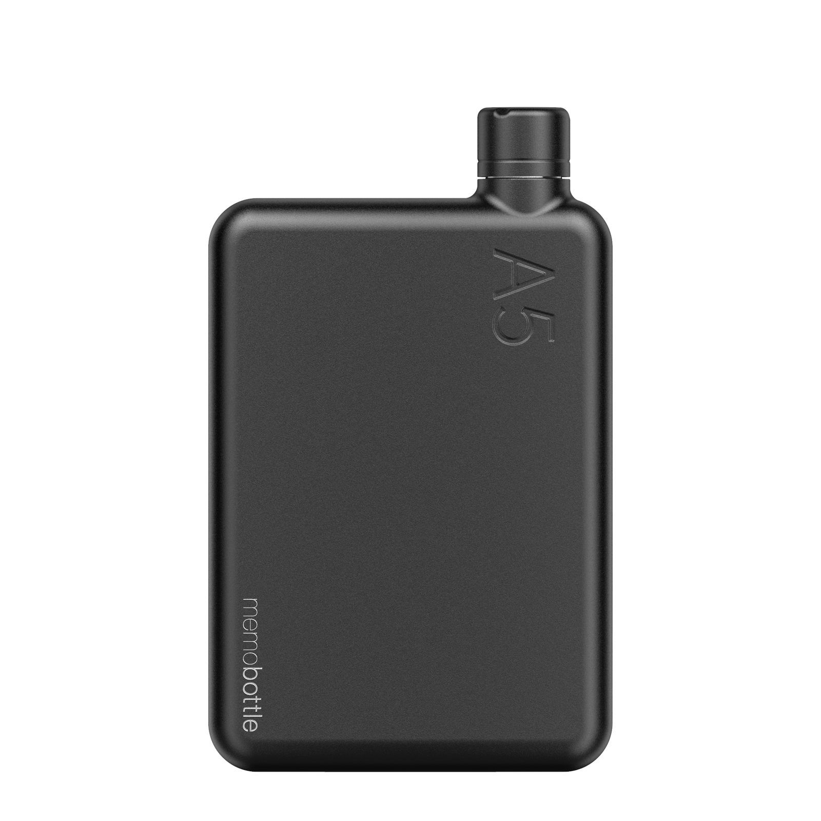 A5 Stainless Steel memobottle - Black