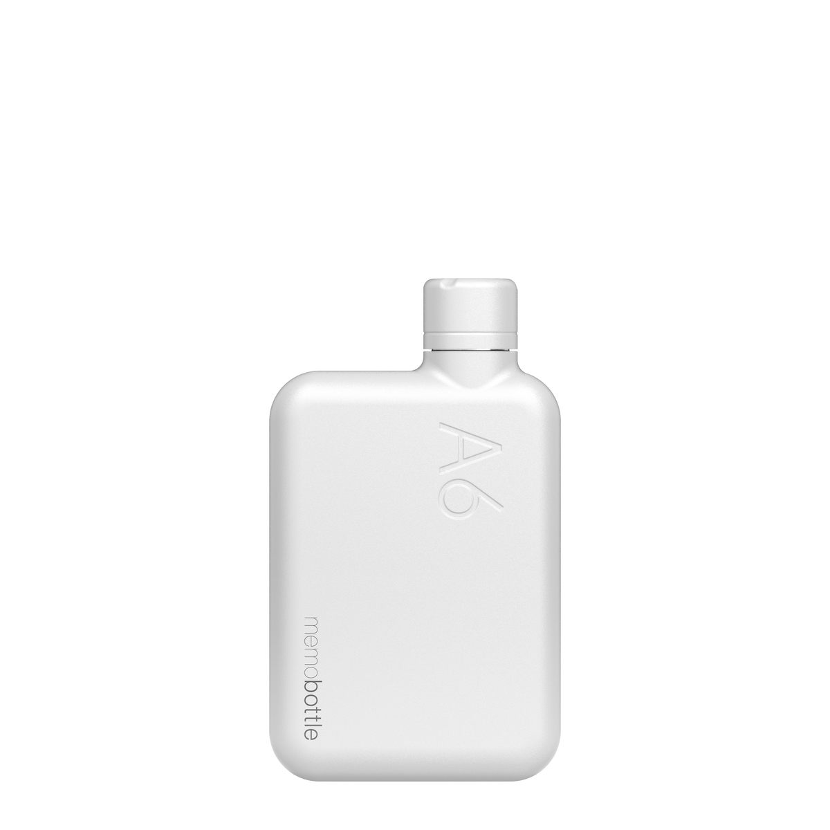 A6 Stainless Steel memobottle - White