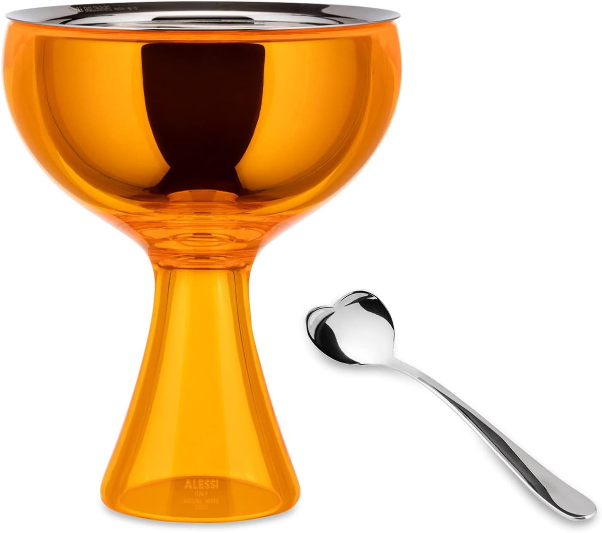 Alessi Big Love Bowl + Spoon -  Orange