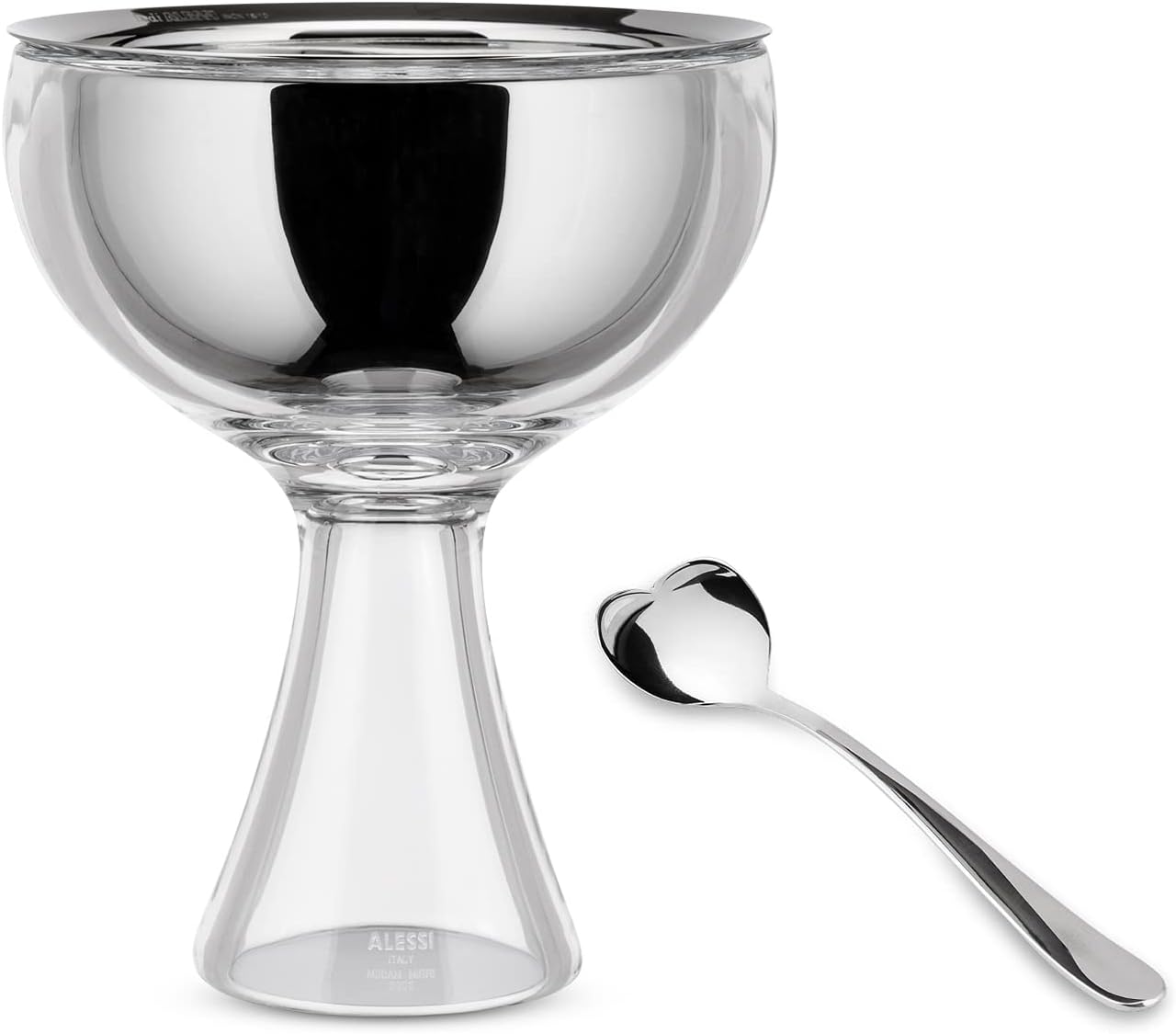 Alessi Big Love Bowl + Spoon -  White