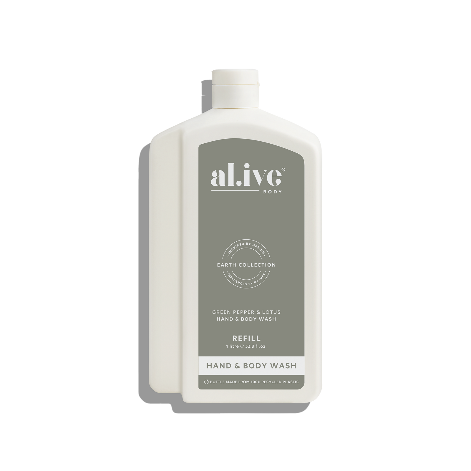 Alive Body 1 Litre Wash Refill - Green Pepper & Lotus