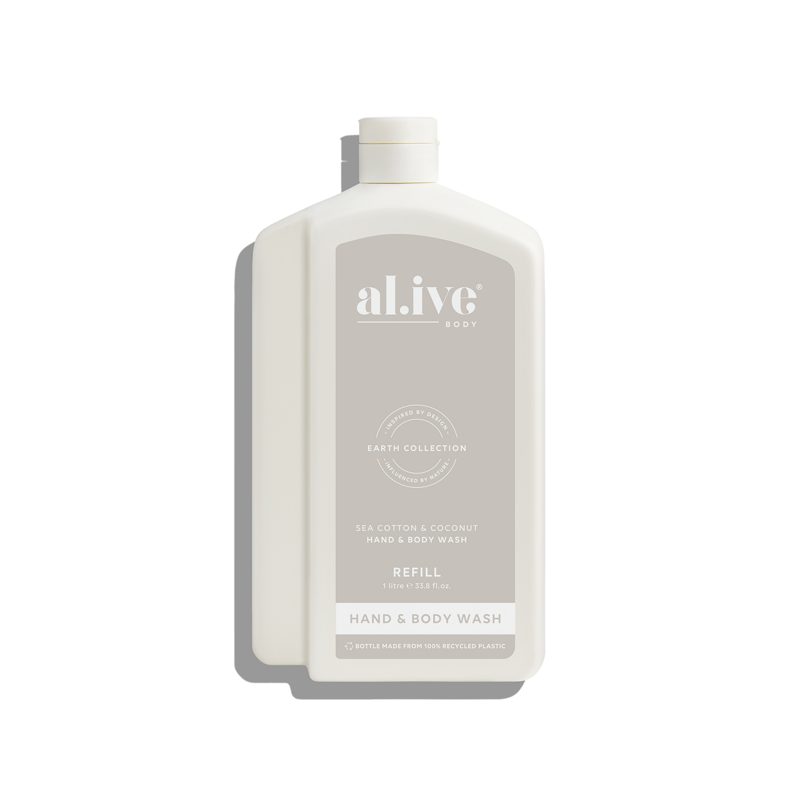 Alive Body 1 Litre Wash Refill - Sea Cotton & Coconut