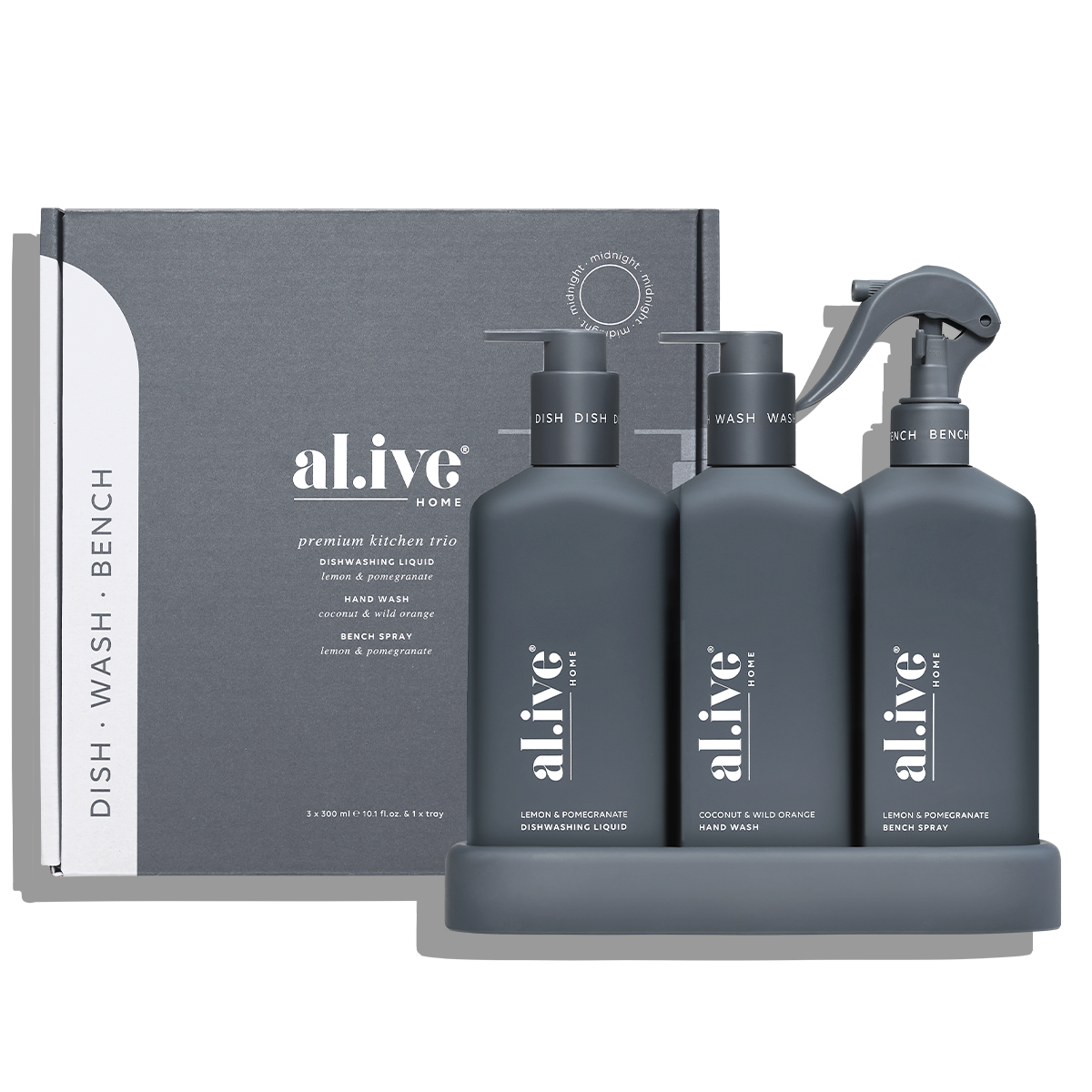 Alive Body Kitchen Trio Lemon &amp; Pomegranate + Coconut &amp; Wild Orange