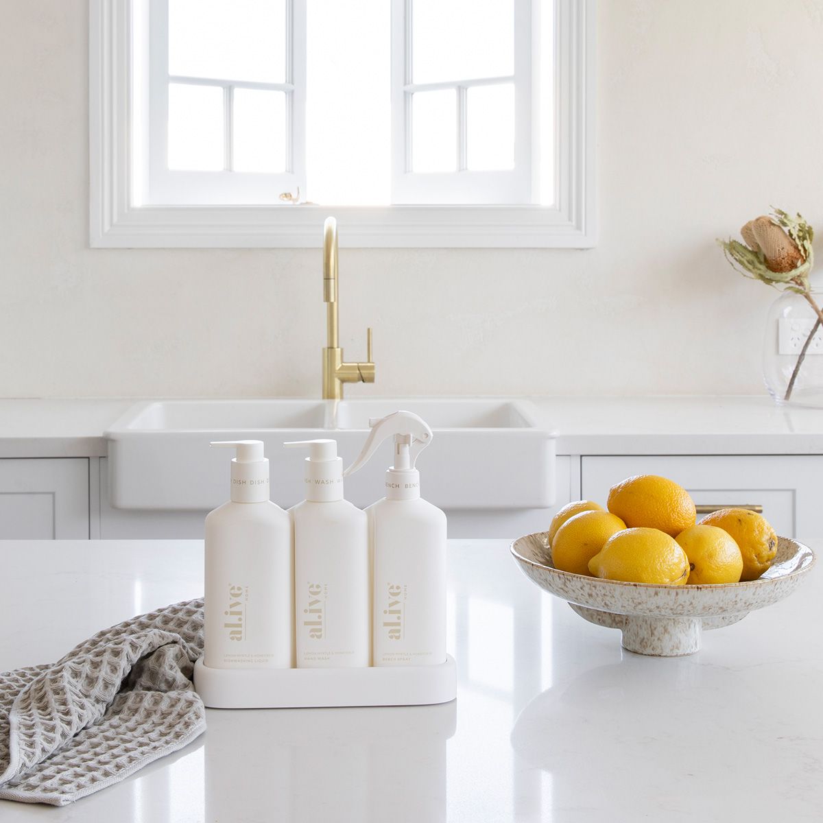 Alive Body Kitchen Trio - Lemon Myrtle &amp; Honeydew (White)