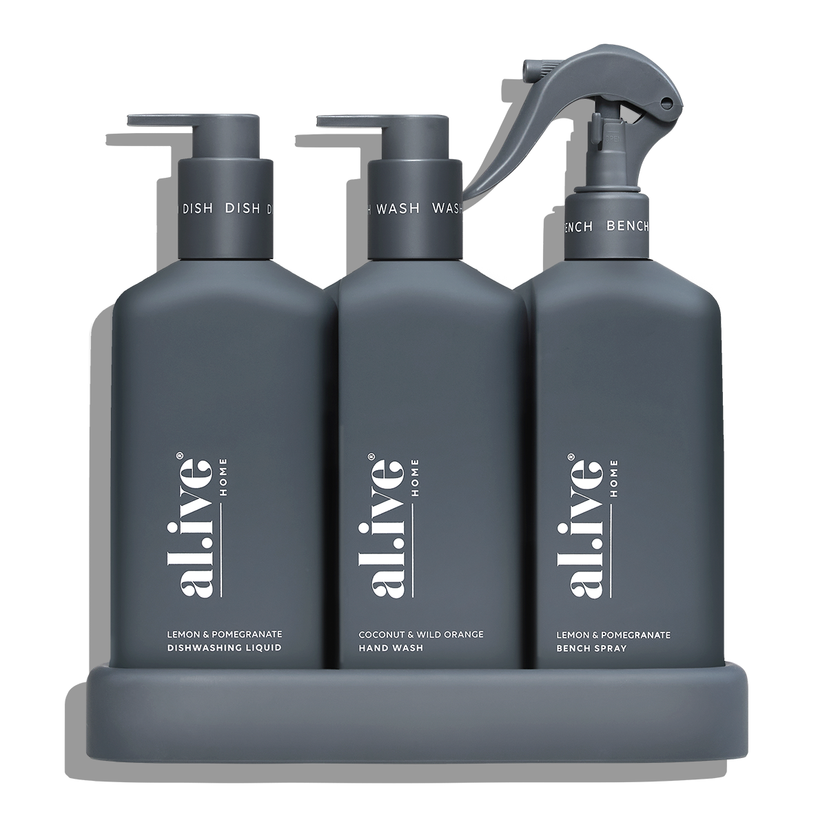 Alive Body Limited Edition Kitchen Trio - Lemon & Pomegranate + Coconut & Wild Orange (Midnight Blue)