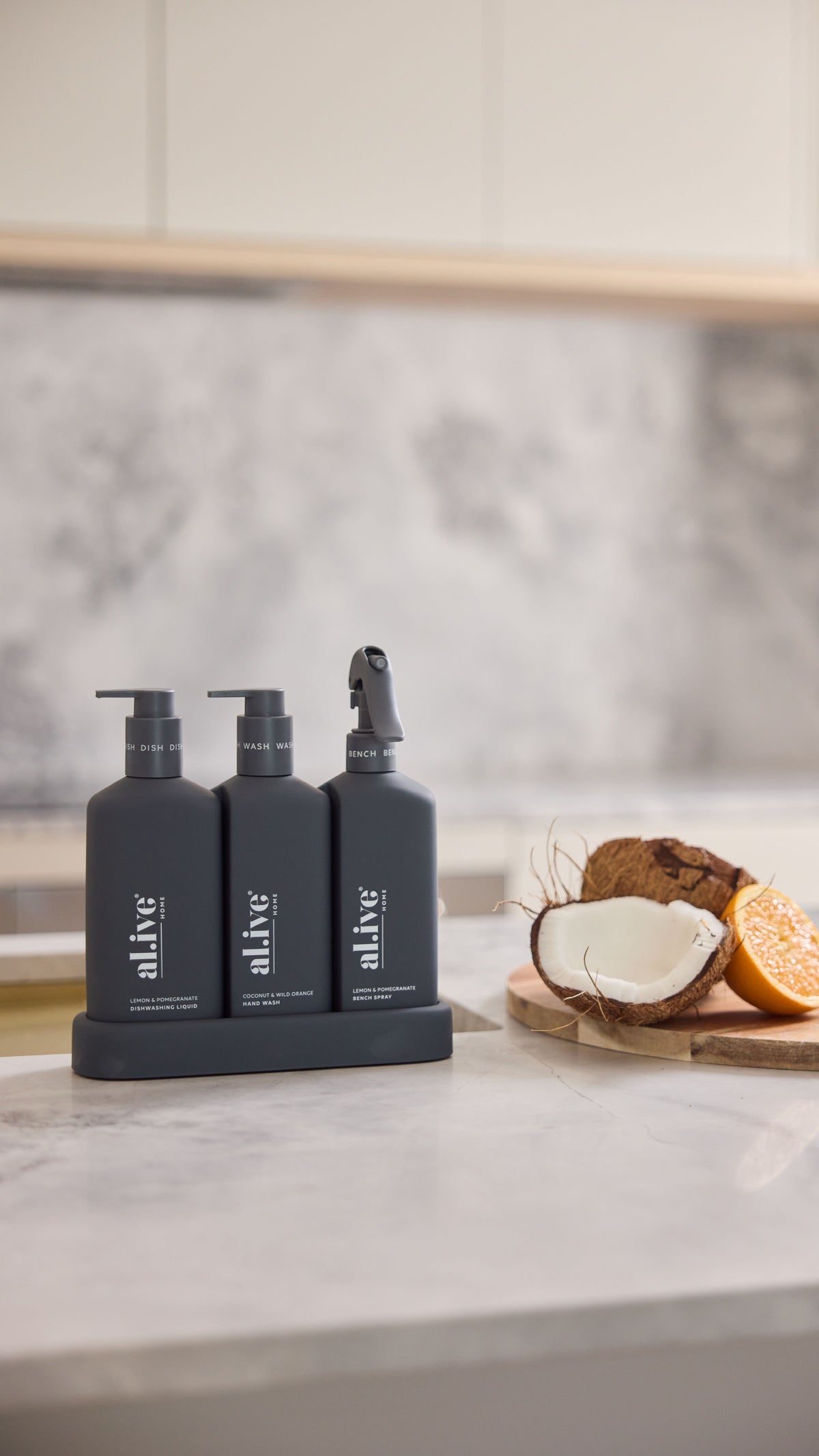 Alive Body Limited Edition Kitchen Trio - Lemon &amp; Pomegranate + Coconut &amp; Wild Orange (Midnight Blue)