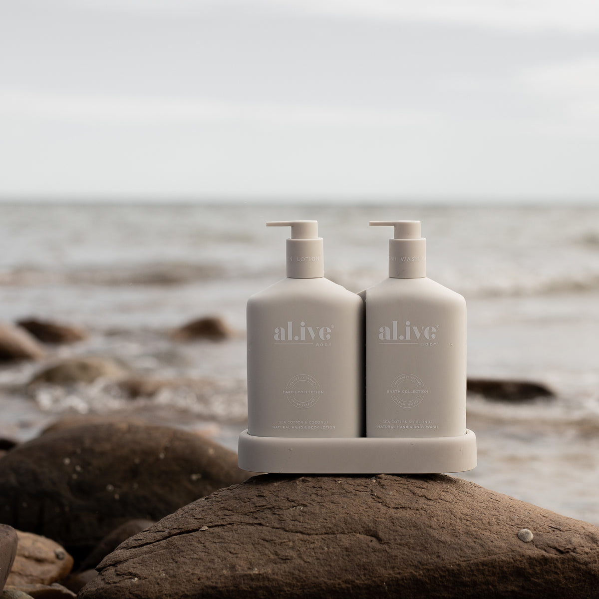 Alive Body Wash &amp; Lotion Duo - Sea Cotton &amp; Coconut